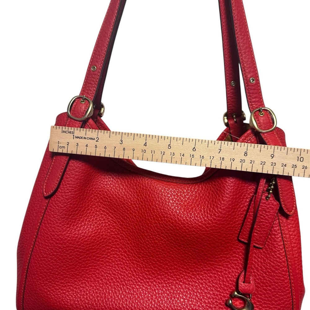 NWT Coach Vibrant Red Shoulder Bag - Picture 8 of 13